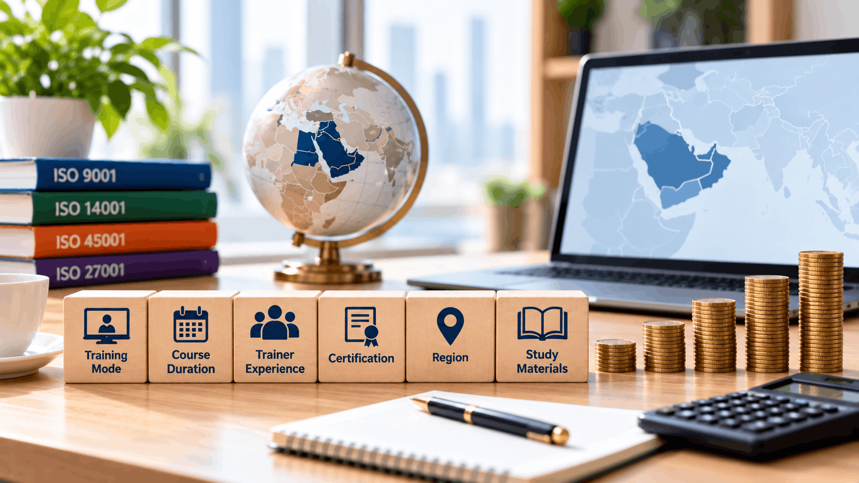 : Factors affecting CQI IRCA certified training course fees, including training mode, course duration, trainer experience, certification, location and study materials